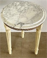 Small Marble Top Accent Table