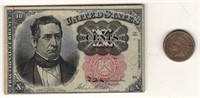 2 Civil War Era Items - 1863 Indianhead