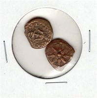 2 Ancient "Widows Mites" from the Time of Christ