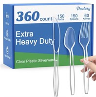 360 Count Extra Heavy Duty Clear Plastic