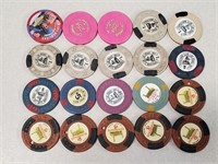 20 Las Vegas Casino Chips