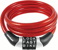 WordLock 8mm x 4 ft Cable Bike Lock, lot of 8