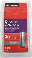 Red Head Drop-in Anchors 3/8in Bolt Size