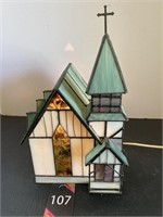 Stained Glass Church Lamp