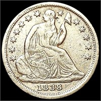 1838 Seated Liberty Half Dime CLOSELY