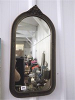 Vtg Plaster Frame Wall Mirror