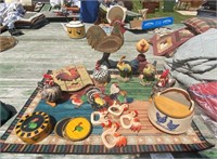 Large Lot of Poultry & Rooster Decor