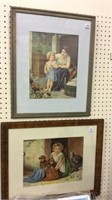 Pair of Framed Victorian Type Prints w/