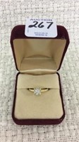 Ladies 14 K Yellow Gold 19 Solitaire
