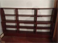 2 section  Shelving Wooden 91”w