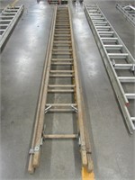 30' Wooden  Extension Ladder