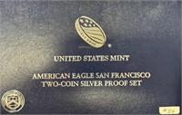 2012-S A.S.E. 2 Piece Silver Proof / REV Box Set