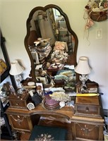 Antique Dresser / Makeup Vanity with Stool ONLY**