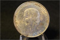 1956 Mexico 5 Pesos Silver Coin Libertad