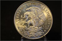 1968 Mexico 25 Peso Silver Coin