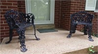 2 Cast Iron Chairs