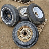 (4) 15" Tires & Wheels