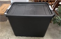 Sterilite tote w/lid  24.75” x 17.75” x 19.5”