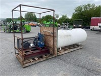 Used 500 Gallon Air Tank W/ Compressor