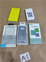 LOT OF 5 ASSORTED MOBILE CASES, SELLING AS