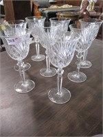 308-WATERFORD MARQUIS STEM GLASSES