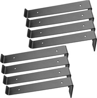 *NEW*$99, 12 Pcs Shelf Brackets with Lip, Set of 8