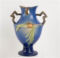 Roseville Pottery Blue Pinecone Vase
