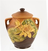 Roseville Pottery Water Lily Cookie Jar