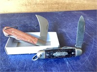 4 inch hawksbill pruning knife, and a kamp-king