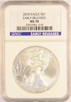 Certified Early Releases 2010 Silver Eagle.