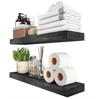 SAUCE ZHAN Floating Shelves Rustic Natural Wood