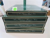 4 Vintage 9&1/4" Avon Christmas Plates 1981-1984