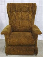 70's Child's Upholstered Rocking Chair w/Leg Rest