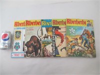 5 Magazines mensuels Rintintin 1971 et 1972