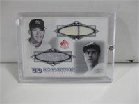 NY Yankees Mickey Mantle/Dimaggio Game Jersey Card