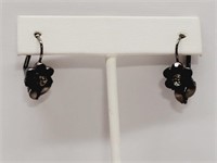 Black Crystal Earrings