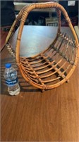 Bamboo Basket Weave Magazine Rack 16x15x16