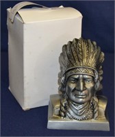 1974 Banthrico American Indian Head Bust Bank