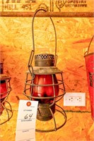 BNO Lantern with Red Lense -10" Tall