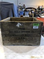 Wooden box, Made in the USA, with finger joints