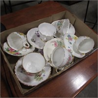 6 - CHINA CUPS & SAUCERS