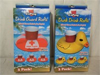 6 count brand new Pool Drink Rafts