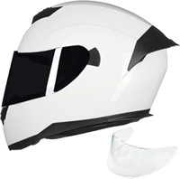 ILM Full Face Helmet  White  Medium