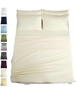 EASELAND Bed Sheets Set - Queen Size 6-Pieces