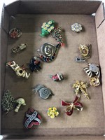 Box Lot of Vintage Pins
