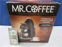 Unused MR COFFEE Espresso & Cappuccino Maker