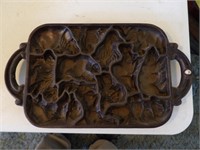 Cast iron  Pan Animal puzzle mold