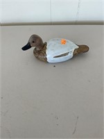 Herb Daisey Jr Canvasback Hen Miniature Decoy