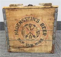 Antique Haunstein's beer New Ulm, MN beer case