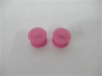 Pink Silicone Tunnels 9/16"